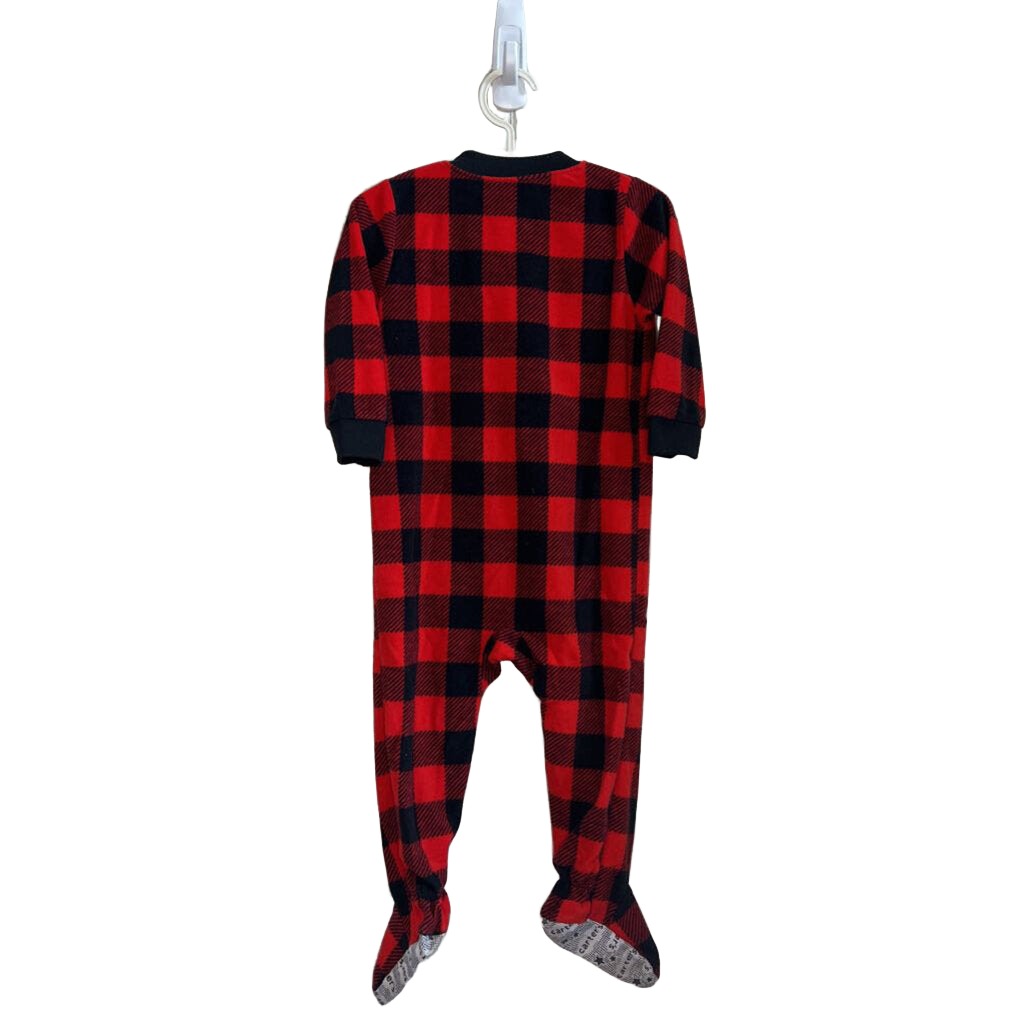 Moose Plaid Footed Sleeper